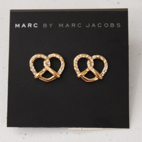 Marc Jacobs Gold Tone Pretzel Earrings - Picture 1 of 3